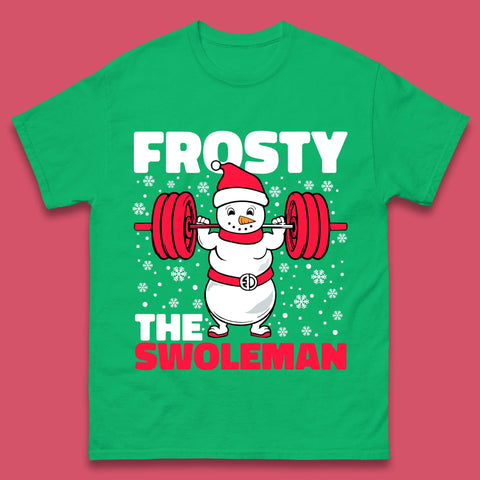 Frosty The Swoleman Christmas Mens T-Shirt