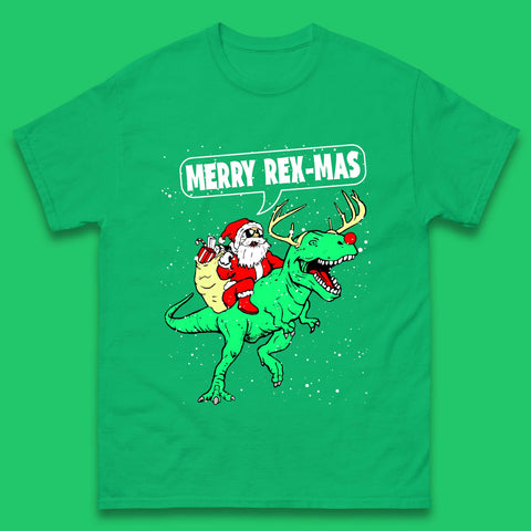 Merry Rex-Mas Christmas Mens T-Shirt
