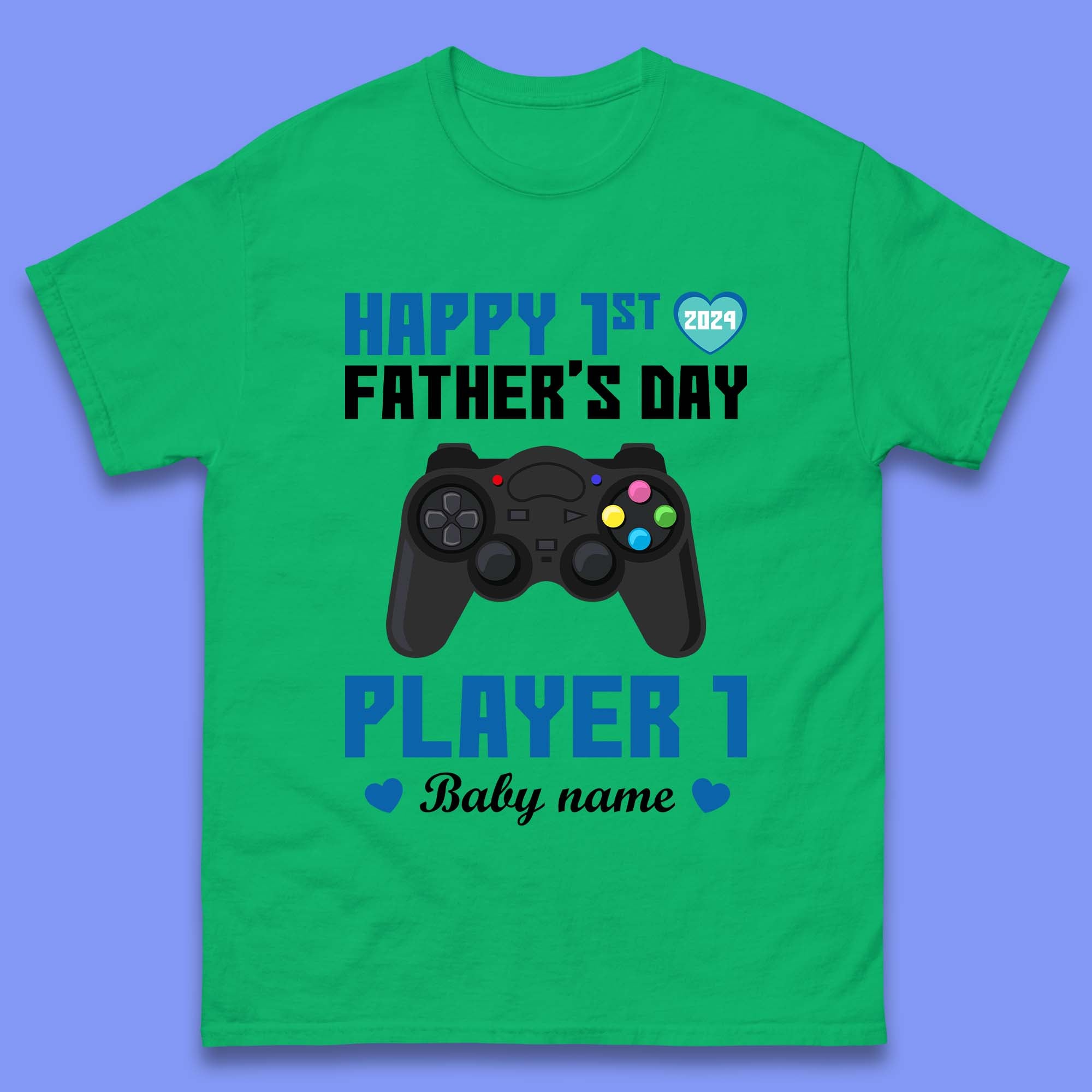 Personalised Happy First Father's Day Mens T-Shirt
