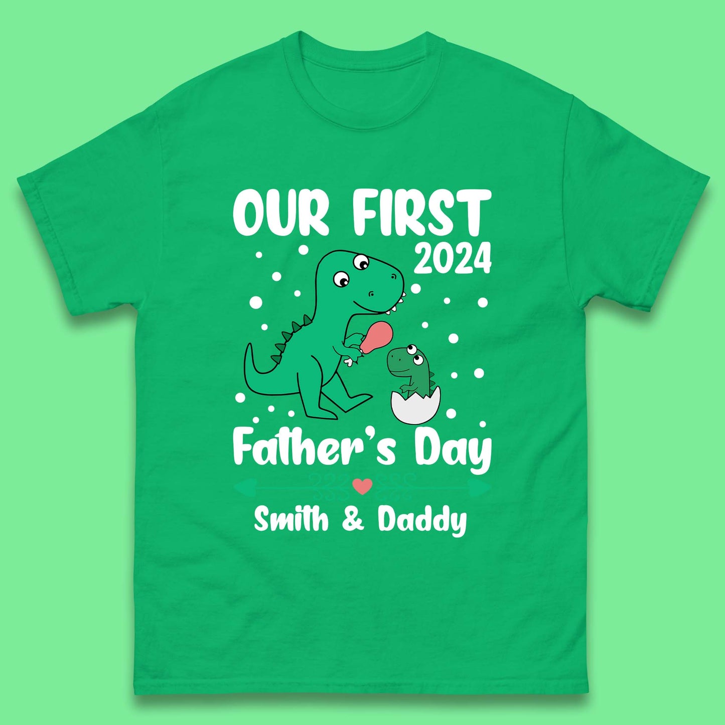 Personalised First Father's Day Mens T-Shirt