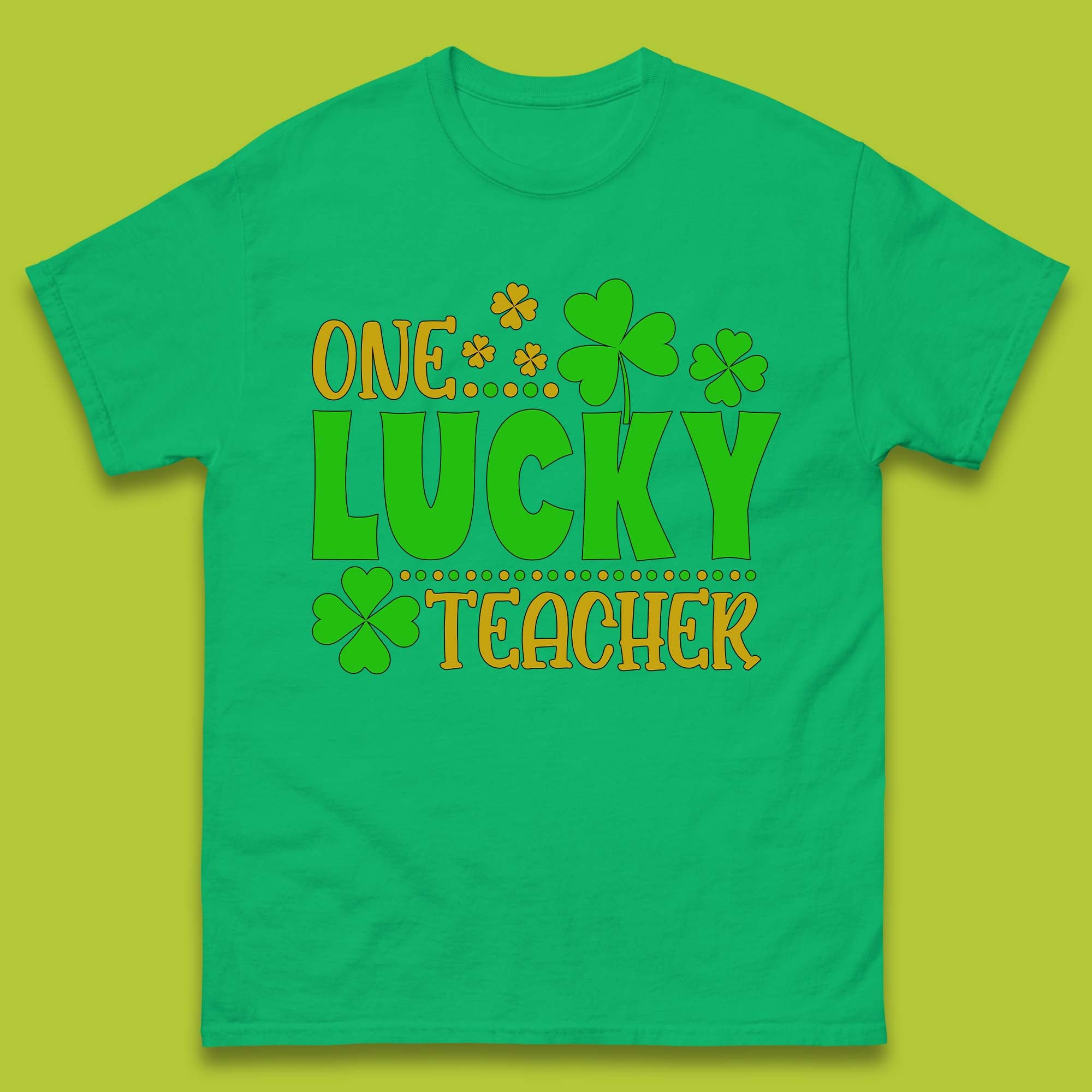 One Lucky Teacher Mens T-Shirt