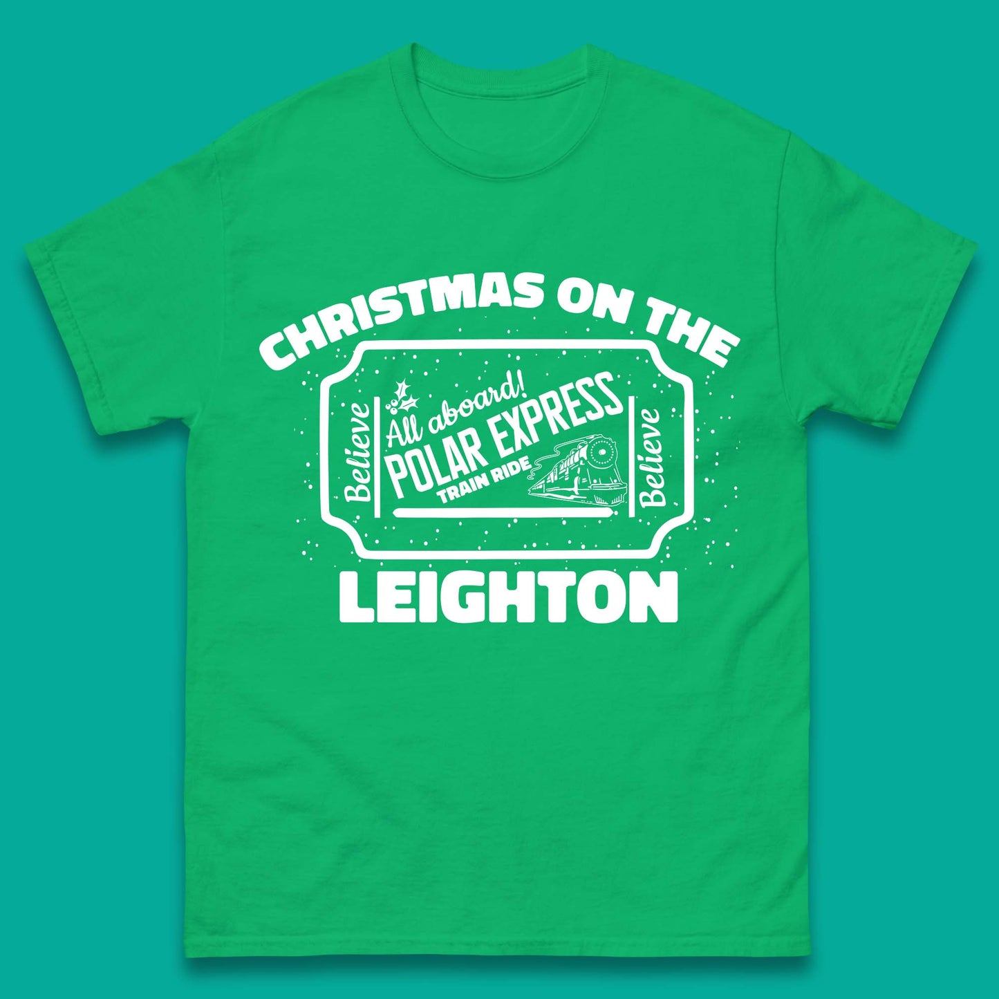 Polar Express Christmas Train Mens T-Shirt