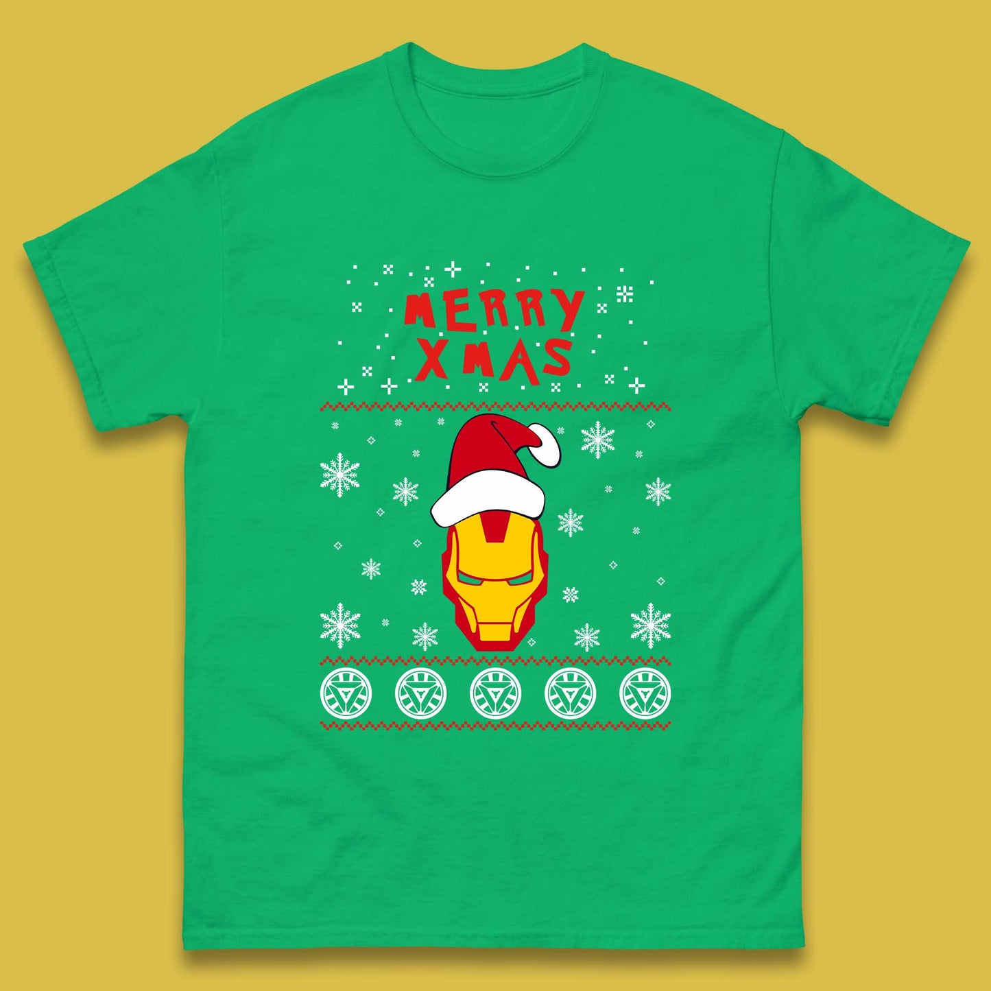 Merry Xmas Ironman Mens T-Shirt