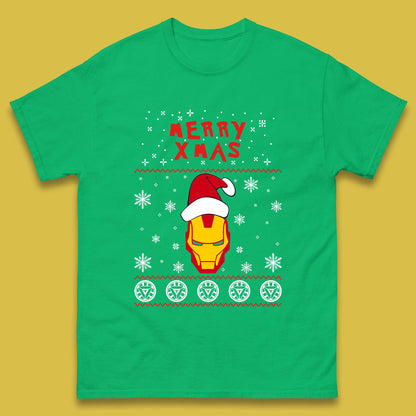 Merry Xmas Ironman Mens T-Shirt