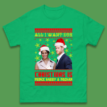 Prince Harry & Meghan Christmas Mens T-Shirt