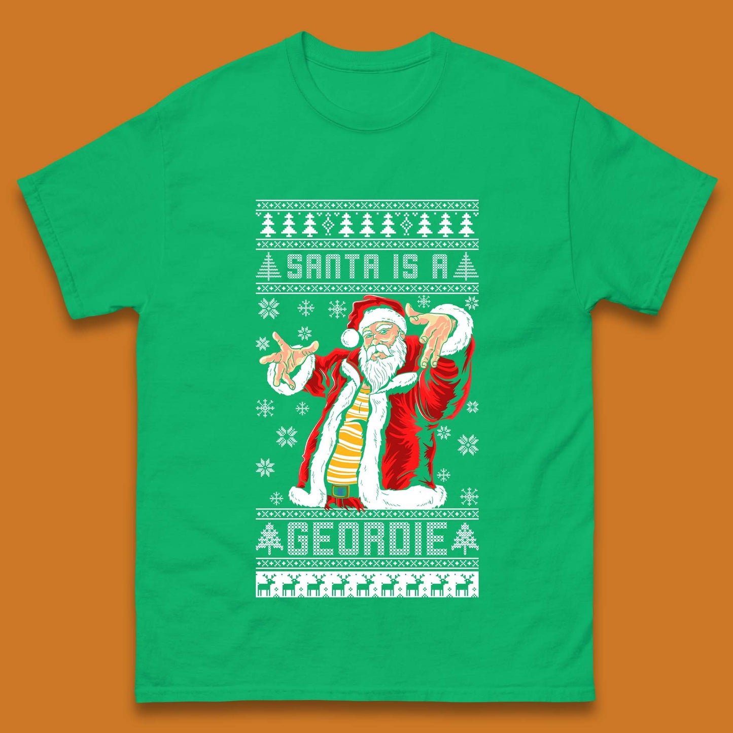 Santa Is A Gerodie Christmas Mens T-Shirt