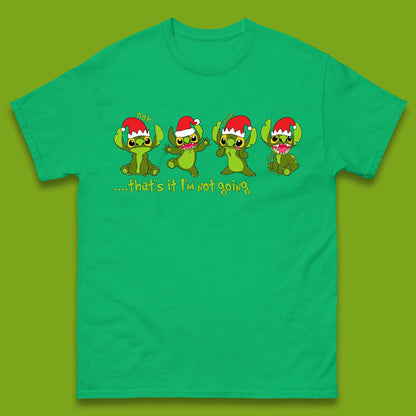 Grinch Stitch Christmas Mens T-Shirt