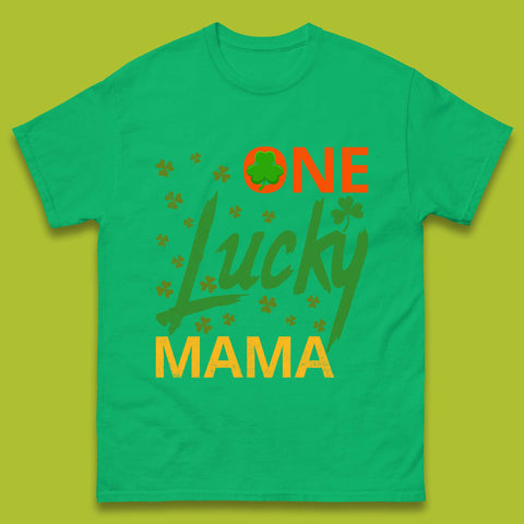 One Lucky Mama Patrick's Day Mens T-Shirt