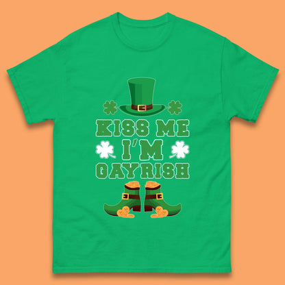 Kiss Me I'm Gayrish Mens T-Shirt