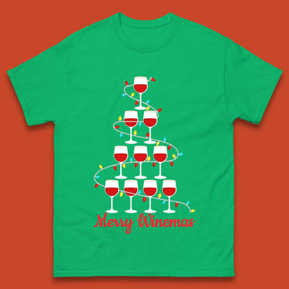 Merry Winemas Christmas Mens T-Shirt