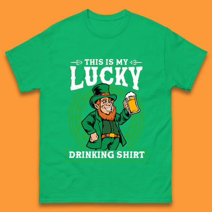 This Is My Lucky Drinking Shirt Irish Mens T-Shirt