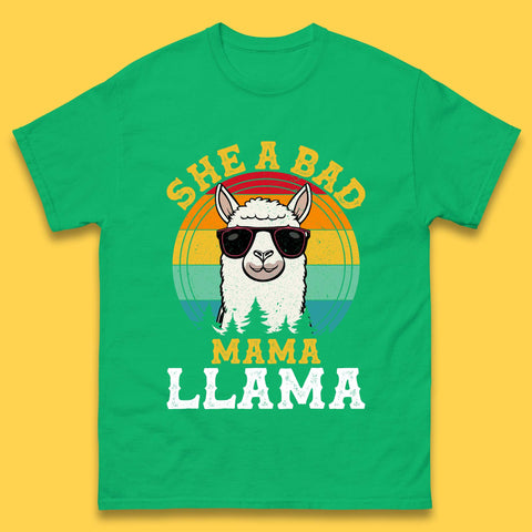 She A Bad Mama Llama Mens T-Shirt