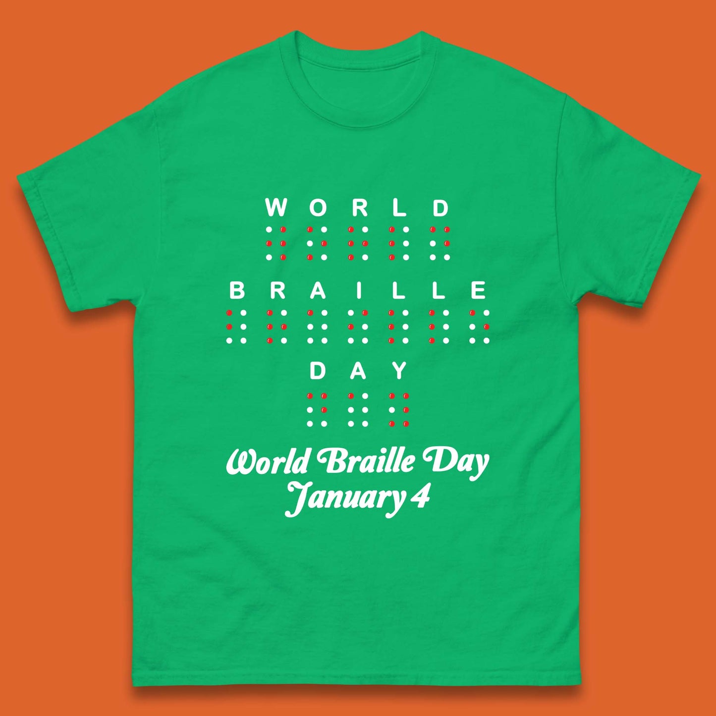 World Braille Day Mens T-Shirt