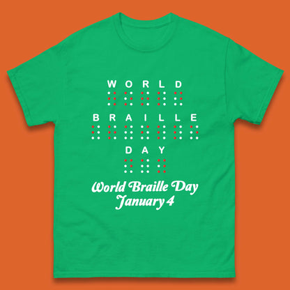 World Braille Day Mens T-Shirt