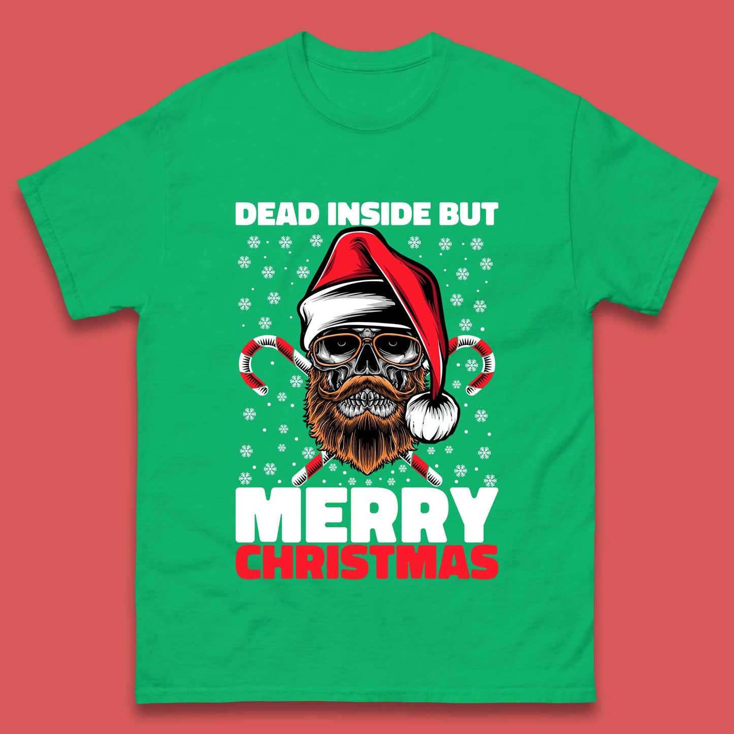 hipster skull christmas t shirt