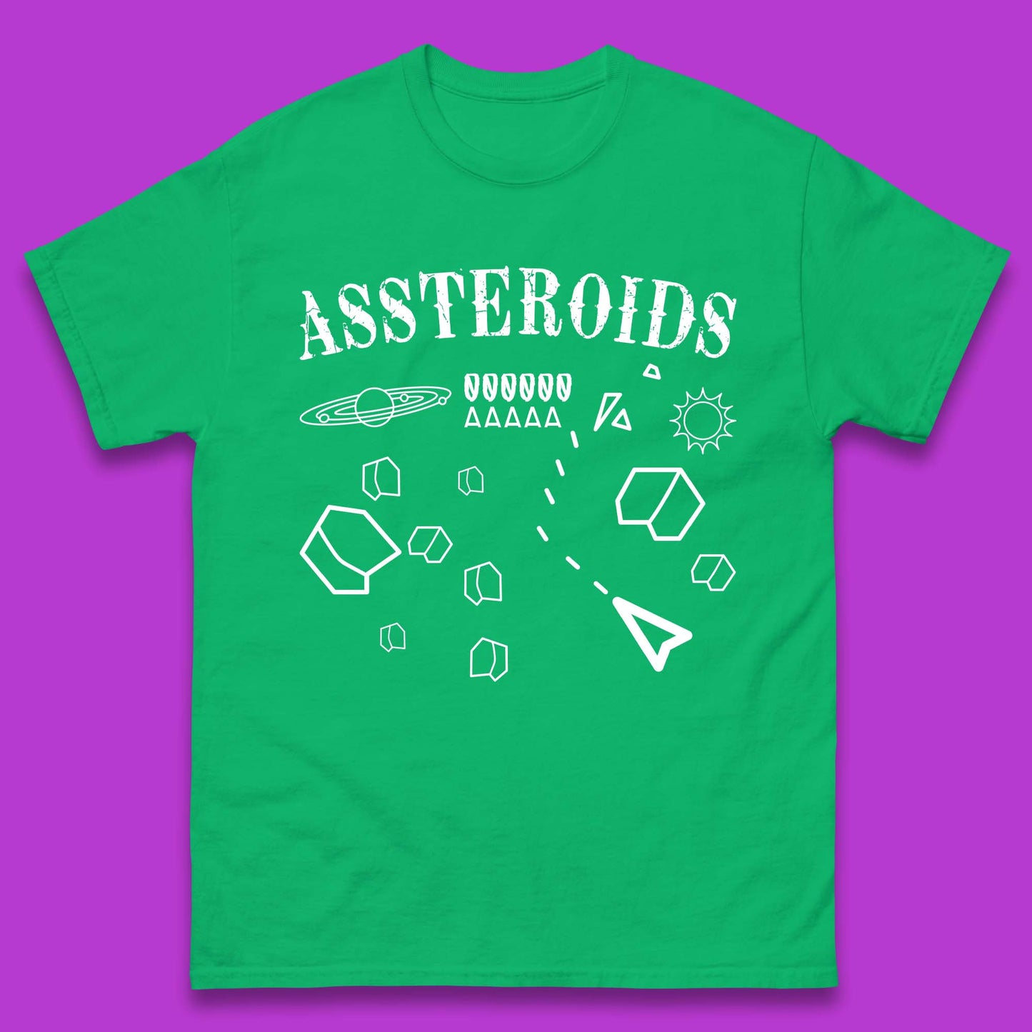 Assteroids Video Game Mens T-Shirt