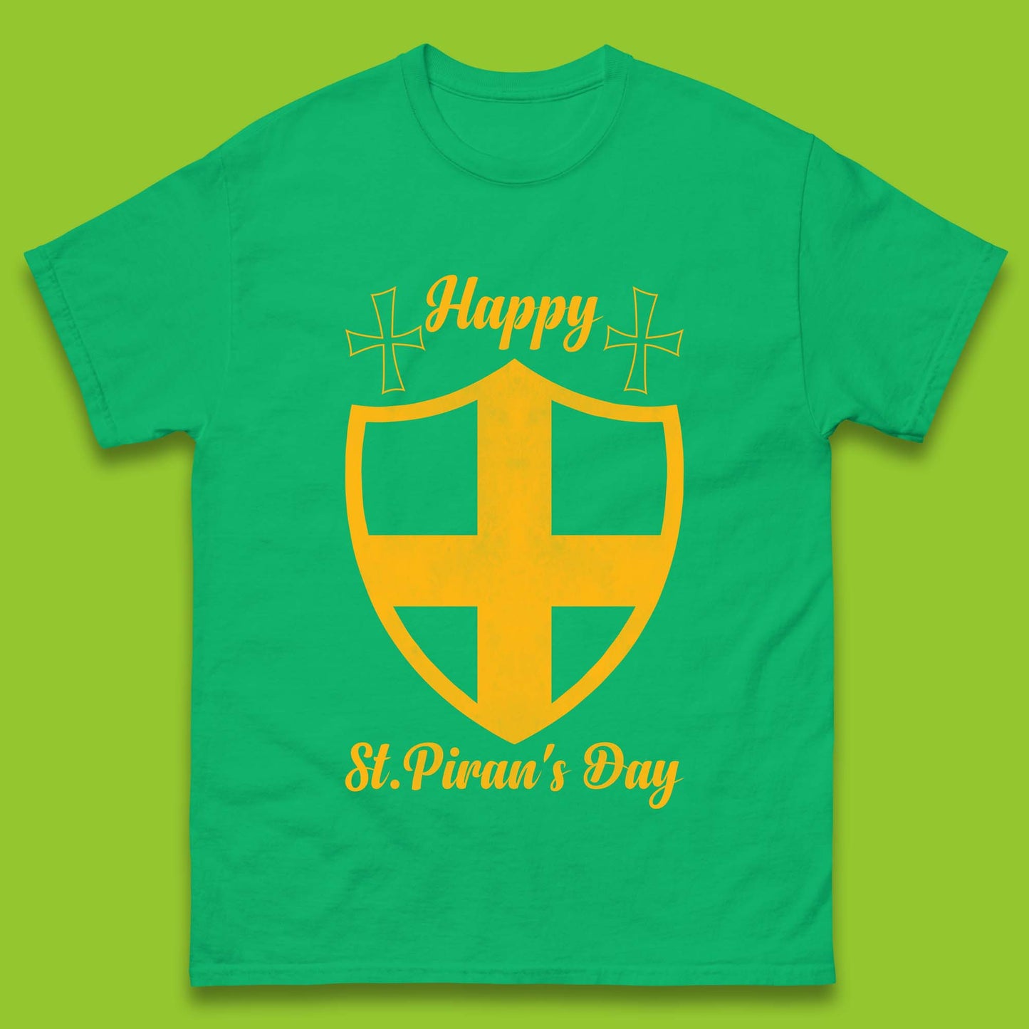 Happy St. Piran's Day Mens T-Shirt