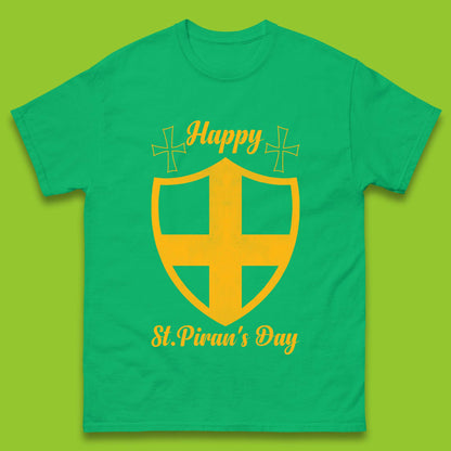 Happy St. Piran's Day Mens T-Shirt