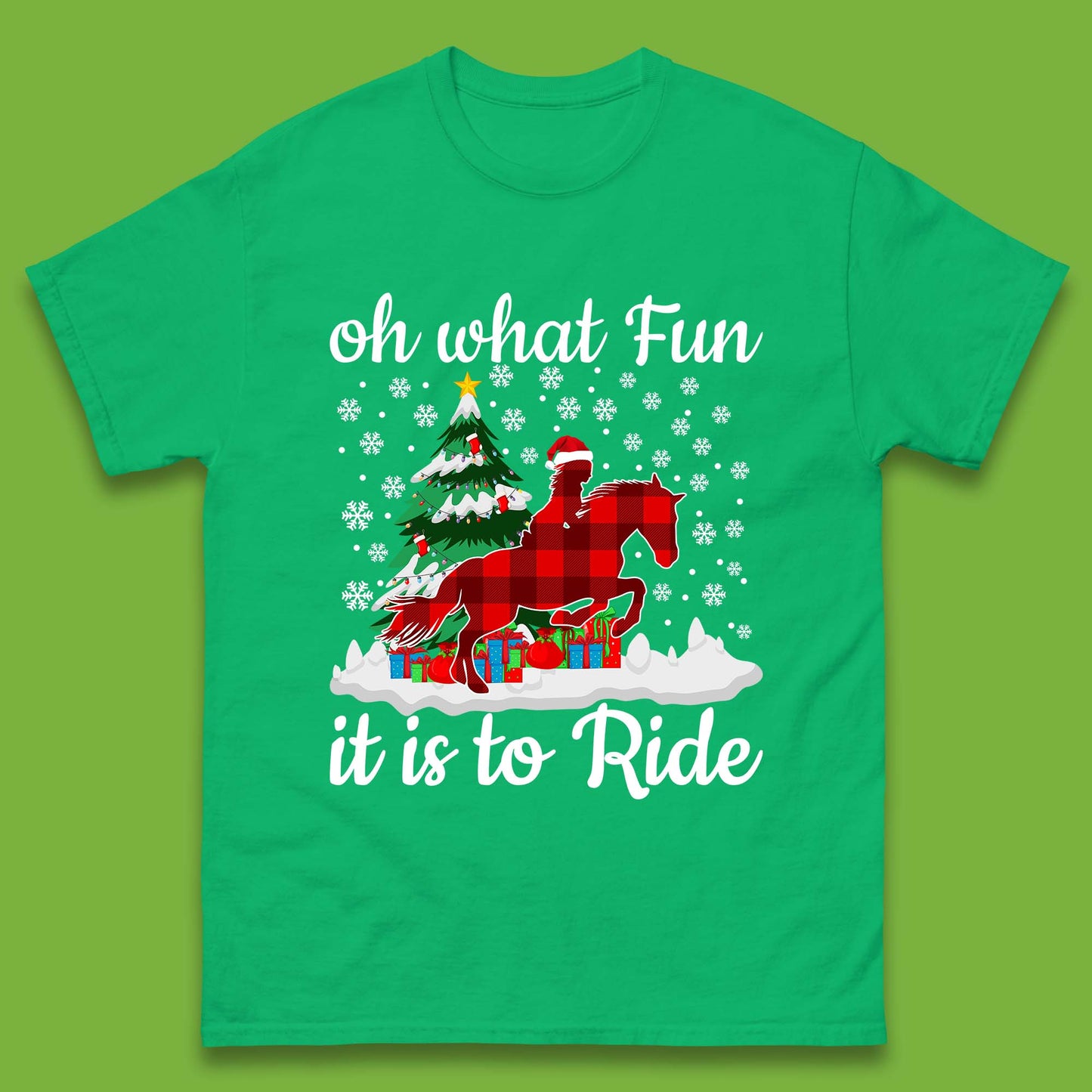 horse riding christmas t shirt