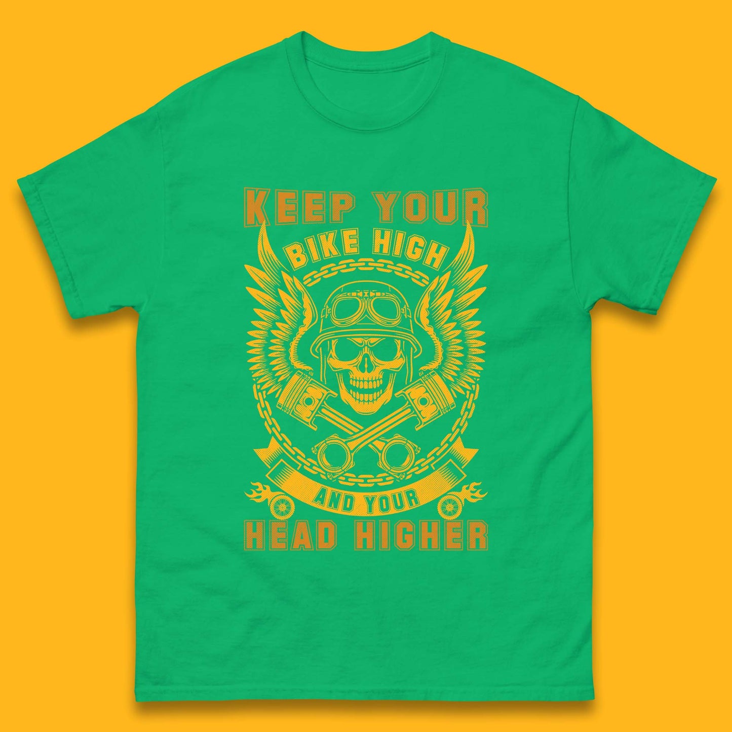 Keep Your Bike High Mens T-Shirt