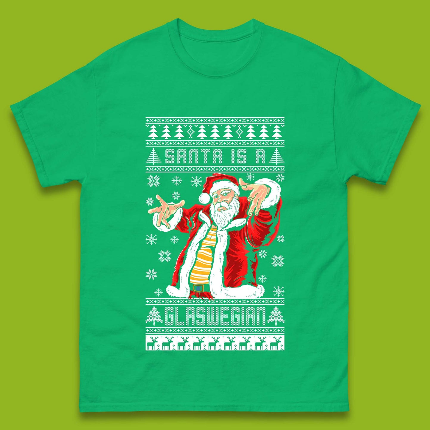 Santa Is A Glaswegian Christmas Mens T-Shirt