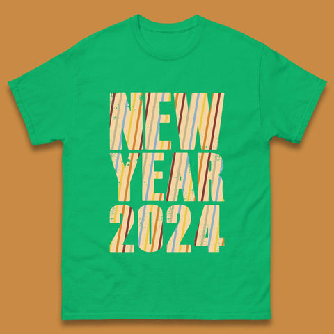 Retro Style New Year 2024 Mens T-Shirt