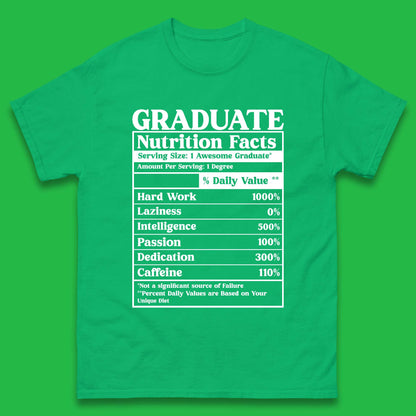 Graduate Nutrition Facts Mens T-Shirt