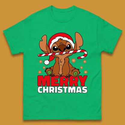 Gingerbread Stitch Christmas Mens T-Shirt