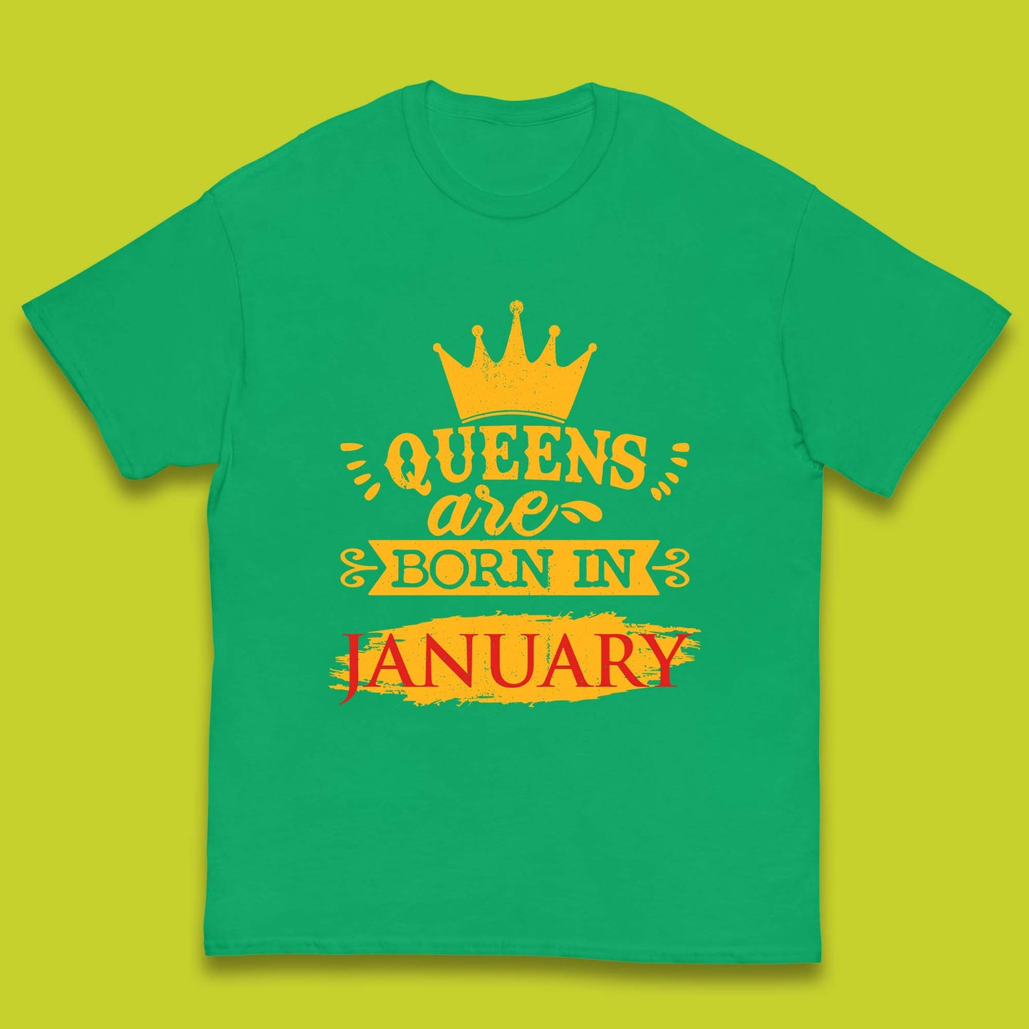 Queens Are Born In January Kids T-Shirt