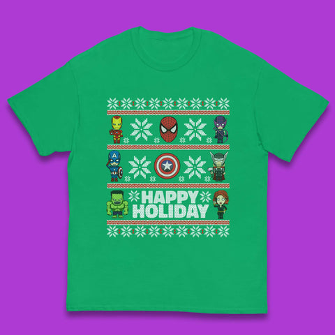 Avengers Superheroes Christmas Kids T-Shirt