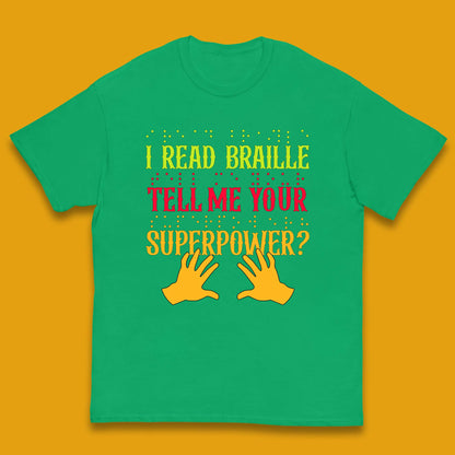 Braille Superpower Kids T-Shirt