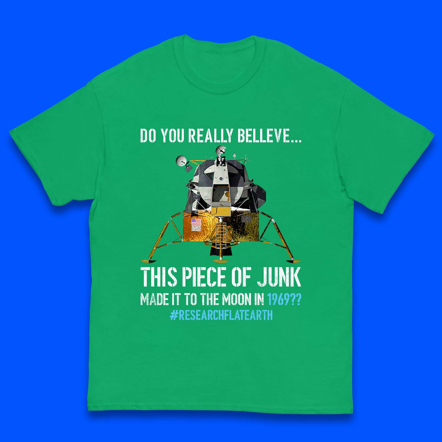 Research Flat Earth Kids T-Shirt