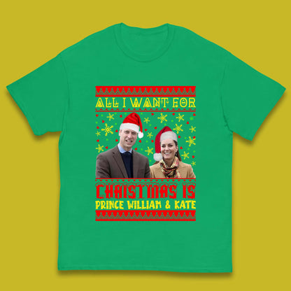 Prince William & Kate Christmas Kids T-Shirt
