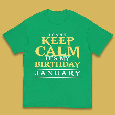 January Birth Party Kids T-Shirt