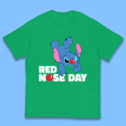 Stitch Red Nose Day Kids T-Shirt
