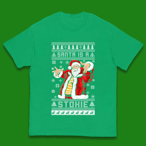 Santa is A Stokie Christmas Kids T-Shirt