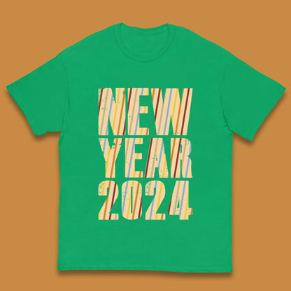 Retro Style New Year 2024 Kids T-Shirt