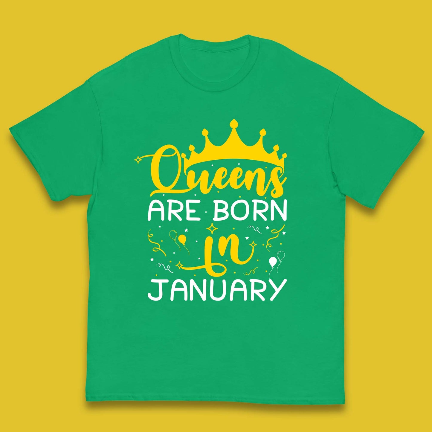 Queens Are Born In January Kids T-Shirt