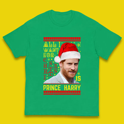 Prince Harry Christmas Kids T-Shirt