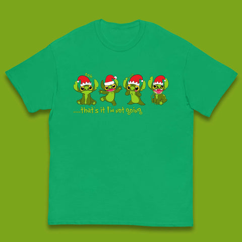 Grinch Stitch Christmas Kids T-Shirt