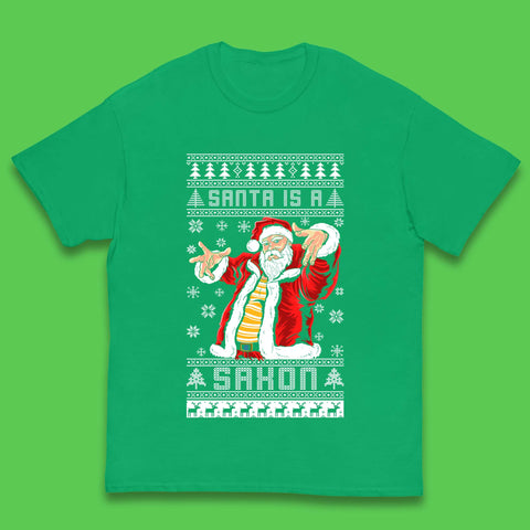 Santa is A Saxon Christmas Kids T-Shirt