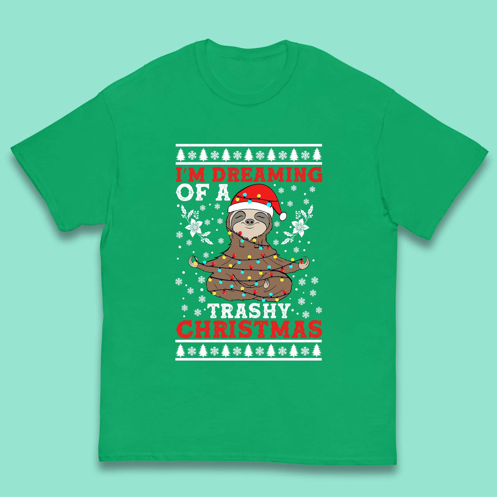 sloth christmas t shirt