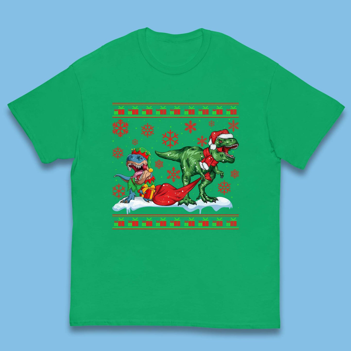 santa & elf costume t shirt