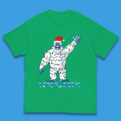 Yeti To Party Christmas Kids T-Shirt