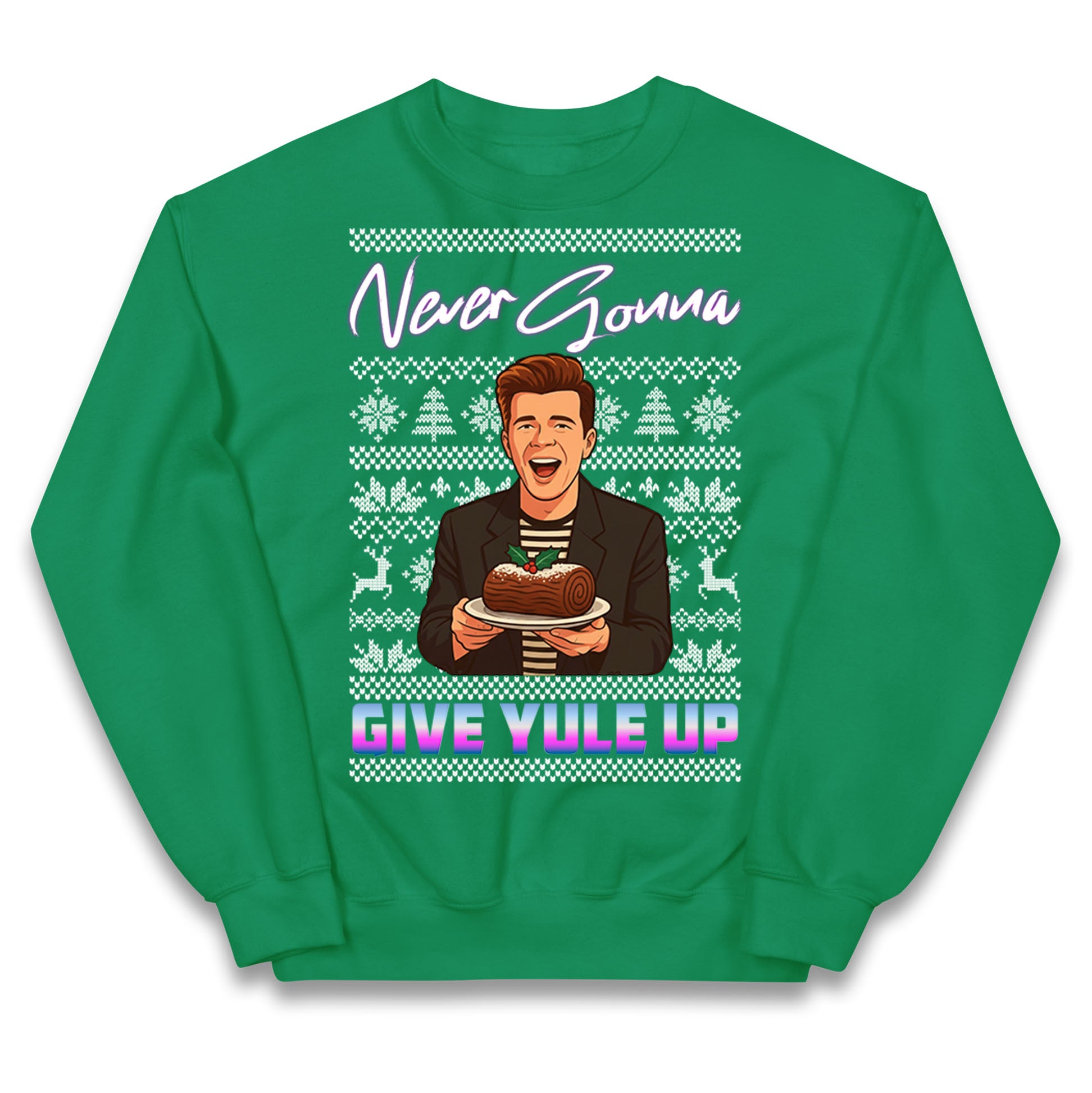 Rick Astley Christmas Kids Jumper