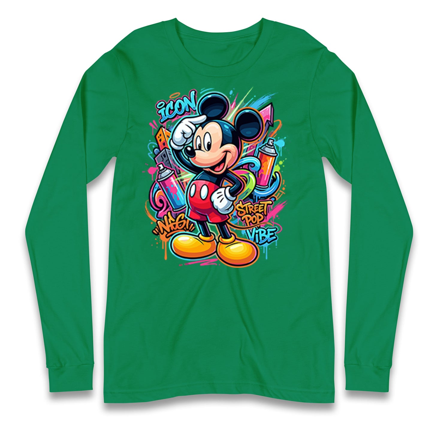 Graffiti Mickey Longsleeve T Shirt