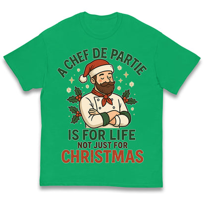 Chef De Partie Christmas Kids T Shirt