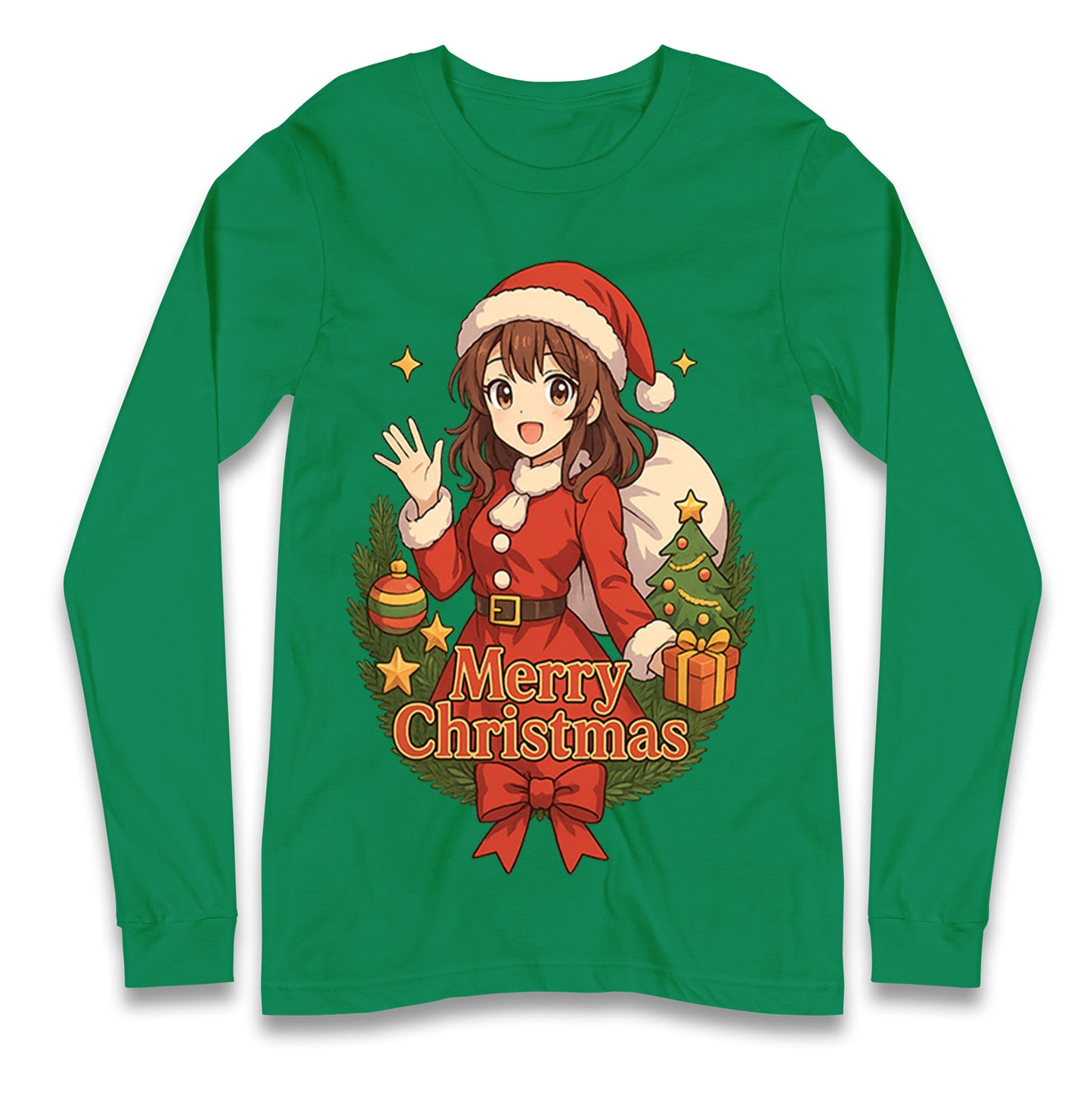 Anime Christmas Longsleeve T Shirt