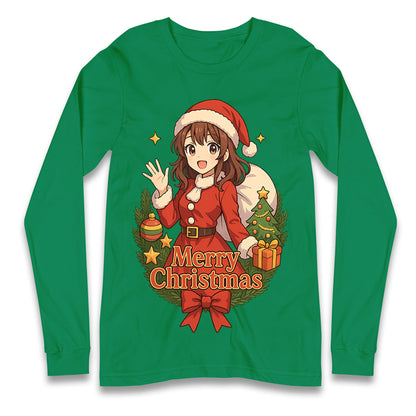 Anime Christmas Longsleeve T Shirt
