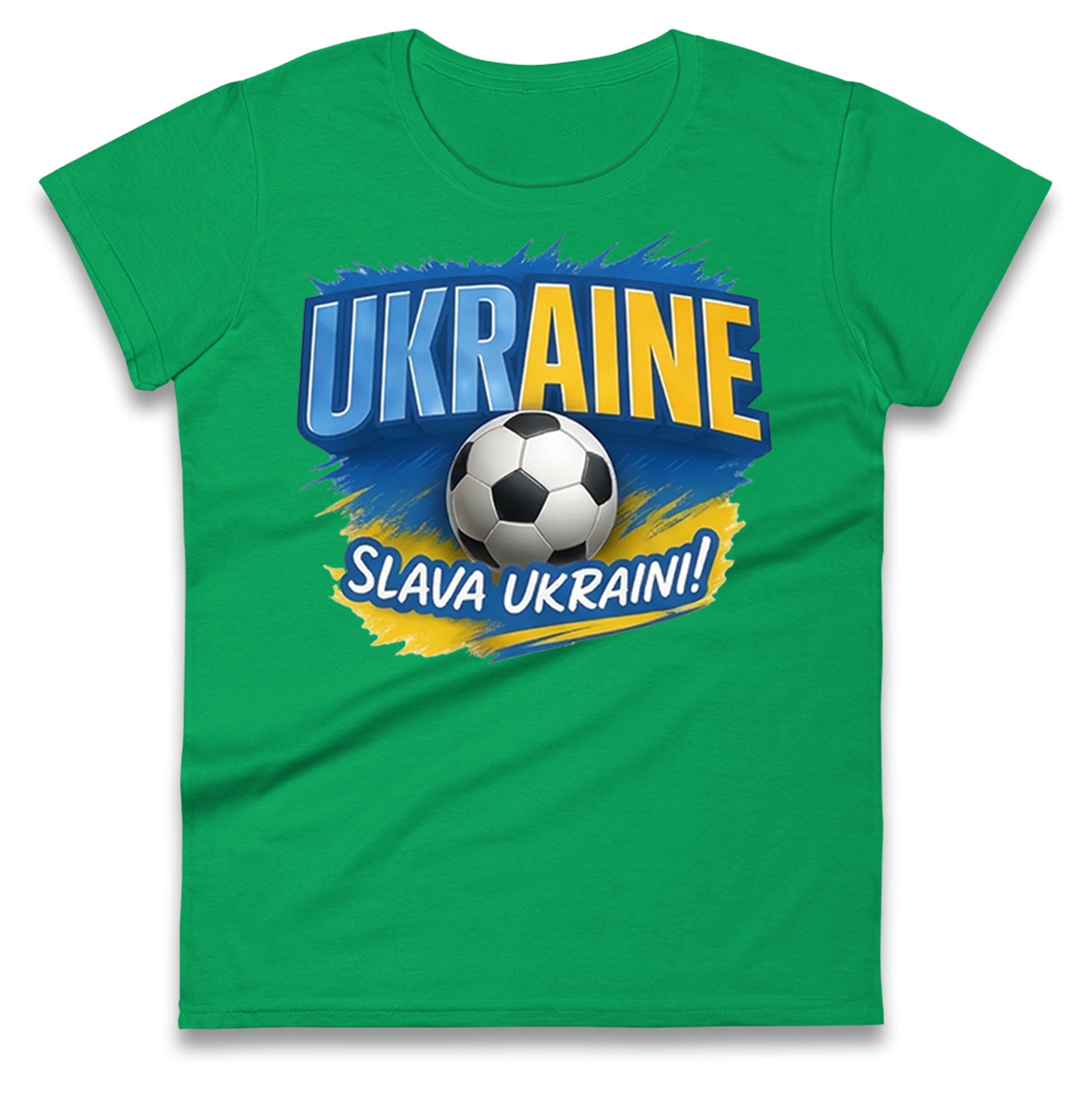Ukraine Retro World Cup Ladies T Shirt